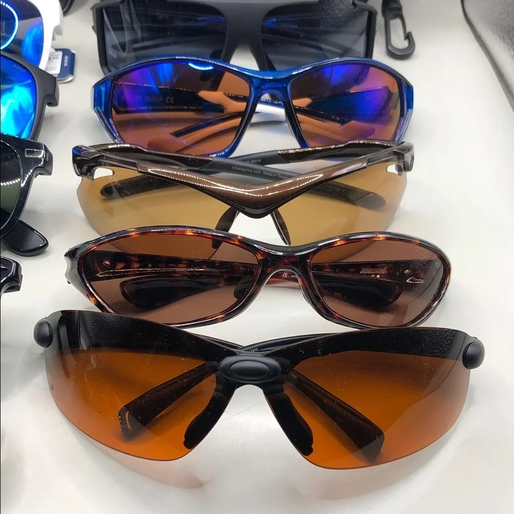 Bundle 12 sporty outdoors casual sport men's sunglasses variety of brands style